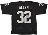 Los Angeles Raiders Marcus Allen Signed Black Jersey "HOF 03" Beckett Wit