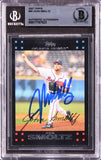 Braves John Smoltz Authentic Signed 2007 Topps #60 Card Autographed BAS Slabbed