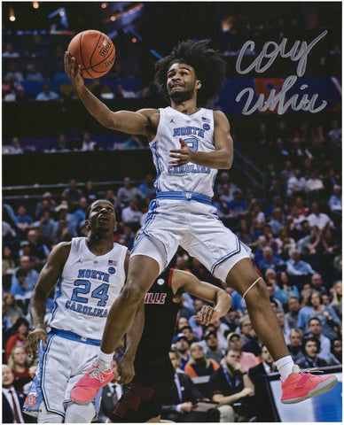 Coby White Chicago Bulls Autographed 8" x 10" Finger Roll Photograph