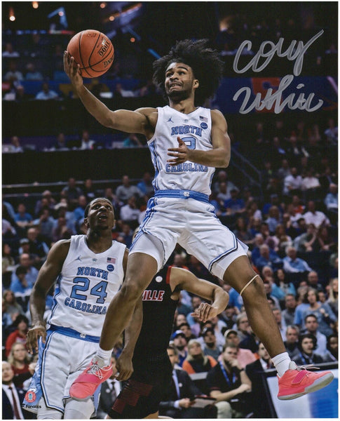 Coby White Chicago Bulls Autographed 8" x 10" Finger Roll Photograph