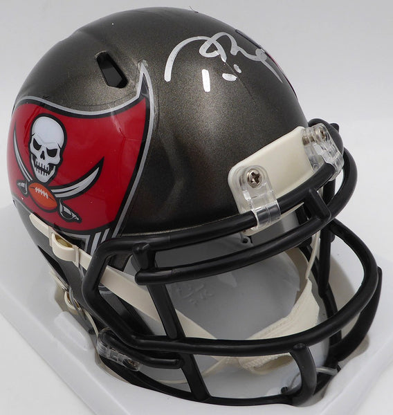 buccaneers mini football helmet Tom Brady Autographed Tampa Bay Buccaneers Mini Helmet Beckett BAS QR – Super Sports Center