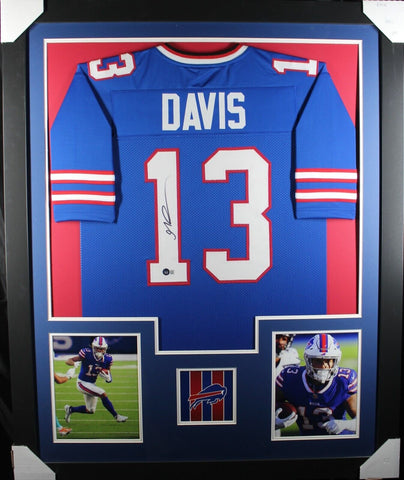 GABRIEL DAVIS (Bills blue TOWER) Signed Autographed Framed Jersey Beckett