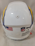OMARION HAMPTON "BOLT UP" SIGNED LOS ANGELES CHARGERS ROYAL SPEEDFLEX HELMET BAS