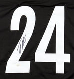 Joey Porter Jr Pittsburgh Signed Black Football Jersey JSA Hologram