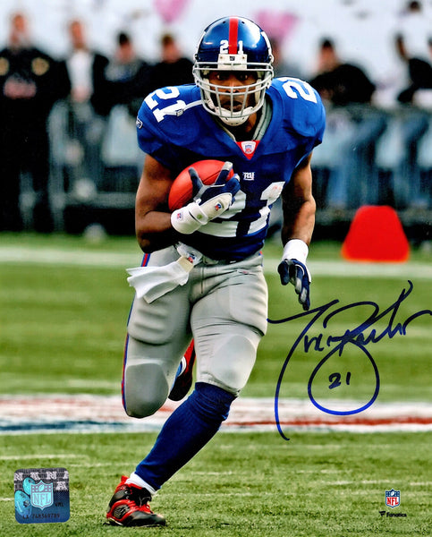 NY Giants TIKI BARBER Signed 8X10 Photo #1 AUTO - 3 x Pro Bowler - Ring of Honor