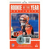 Tee Higgins Autographed Panini ROY Contenders Who Dey Trading Card Beckett 48926