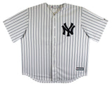Yankees Mariano Rivera Signed White Pinstripe Majestic Cool Base Jersey BAS Wit
