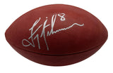 Troy Aikman HOF Signed Official Wilson NFL Football Cowboys JSA 214097
