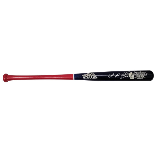 David Ortiz Autographed Boston Red Sox Cooperstown HOF Bat Beckett Witnessed