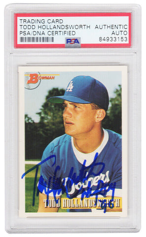 Todd Hollandsworth Signed 1993 Bowman Rookie Card #98 w/ROY - (PSA Encapsulated)
