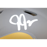 Justin Jefferson Autographed Minnesota Vikings Mini Helmet Slate Beckett 51009