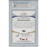 Ray Lewis Autographed/Signed 2012 Topps Prime #145 Trading Card Beckett 53064