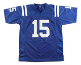 Riley Leonard Indianapolis Signed Blue Football Jersey JSA Hologram