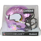 Randy Moss Autographed/Signed Minnesota Vikings Mini Helmet Chrome Beckett 50882