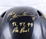 Mark Brunell Signed Jacksonville Jaguars F/S Helmet w/3X Pro Bowl- Prova *Gold