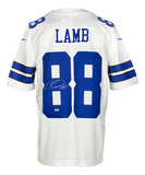 CeeDee Lamb Signed Dallas Cowboys White Nike Limited Football Jersey Fanatics