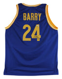 Rick Barry "HOF 1987" Authentic Signed Blue Pro Style Jersey BAS Witnessed