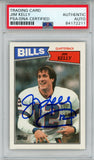 Jim Kelly Autographed/Signed 1987 Topps #362 Trading Card PSA Slab 43721