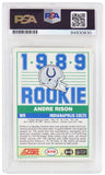 Andre Rison Signed Colts 1989 Score Rookie Card #272 w/Bad Moon - (PSA Slabbed)