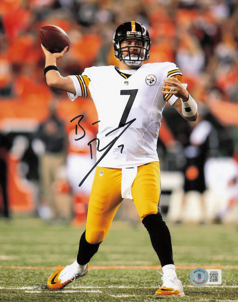 Ben Roethlisberger Autographed Signed 8x10 Photo Steelers Beckett QR #BH65600