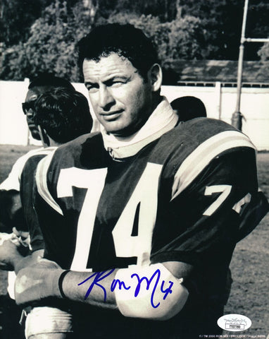 Ron Mix HOF San Diego Chargers Signed/Autographed 8x10 B/W Photo JSA 164588