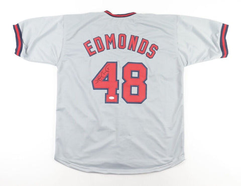 Jim Edmonds Signed Anaheim Angels Jersey (JSA COA) 2006 World Series Champion