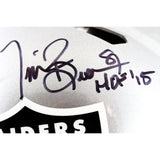 Tim Brown Autographed Las Vegas Raiders Authentic Helmet HOF Fanatics 51886