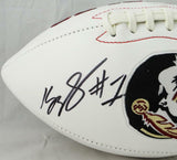 Kelvin Benjamin Autographed Florida State Seminoles Logo Football- JSA W Auth