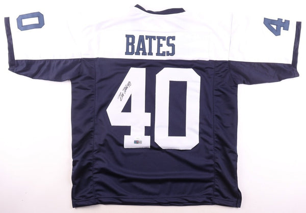 Bill Bates Signed Dallas Cowboys Throwback Jersey (JSA) 3xSuper Bowl Champion
