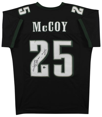 LeSean McCoy Authentic Signed Black Pro Style Jersey BAS Witnessed