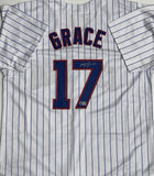 MARK GRACE Signed Custom Replica Pinstripe Chicago Cubs Jersey AUTO - BAS