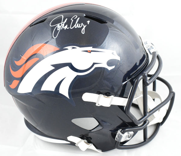John Elway Autographed Denver Broncos F/S 97-23 Speed Helmet - Beckett W Holo