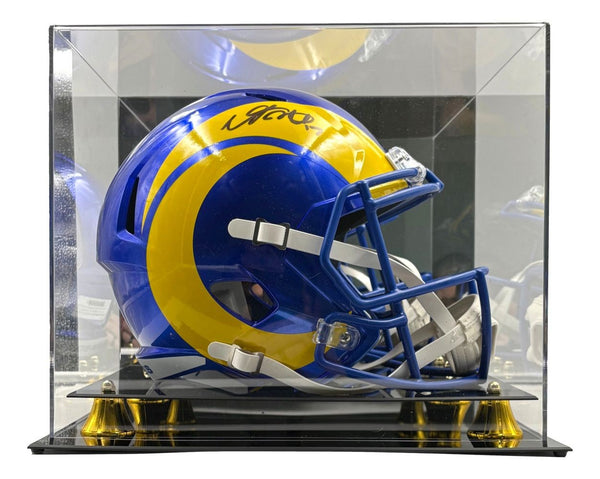 adams football helmets Davante Adams Signed Los Angeles Rams Full Size Replica Speed Helmet B – Super Sports Center
