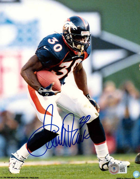 Terrell Davis Autographed Denver Broncos 8x10 Photo Beckett 51137