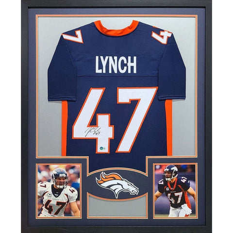 John Lynch Autographed Signed Framed Denver Broncos Jersey BECKETT
