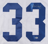 Tony Dorsett Signed Dallas Cowboys Jersey (Beckett COA) 4xPro Bowl Running Back