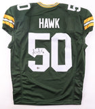 A. J. Hawk Signed Packers Jersey (Beckett) Green Bay 2006 1st Round Pick / L.B.