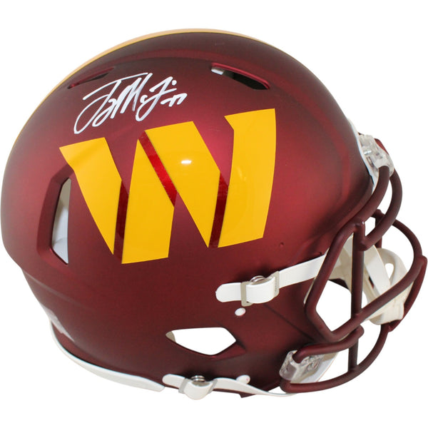 Terry McLaurin Autographed Washington Commanders Authentic Helmet Beckett 51874