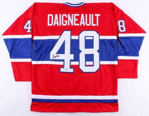 J. J. Daigneault Signed Canadiens Jersey (Beckett COA) Montreal Asst Head Coach
