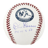 Yankees Don Larsen "PG 10.8.56" Signed WSPG 50th Logo Oml Baseball BAS #BH44834