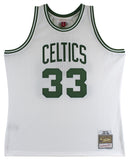 Celtics Larry Bird Authentic Signed 1985 White M&N HWC Swingman Jersey BAS Wit 2