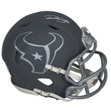Dalton Schultz Autographed Houston Texans Slate Mini Speed Helmet Beckett