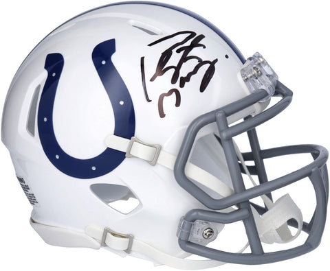 Peyton Manning Colts Signed 2004-2019 Throwback Logo Riddell Speed Mini Helmet