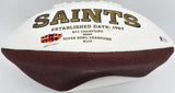 Ricky Williams Autographed Saints White Logo Football (Flat) Beckett #K69036