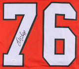 Warren Sapp Signed Miami Hurricanes Jersey (JSA COA) Tampa Bay's 7xPro Bowl D T