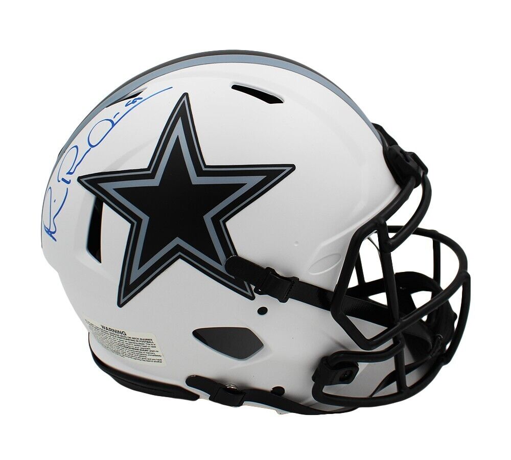 Michael Irvin Signed Dallas Cowboys Speed Authentic Lunar NFL Helmet ...