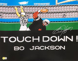 Bo Jackson Signed 16x20 Oakland Raiders Tecmo Bowl Photo BAS