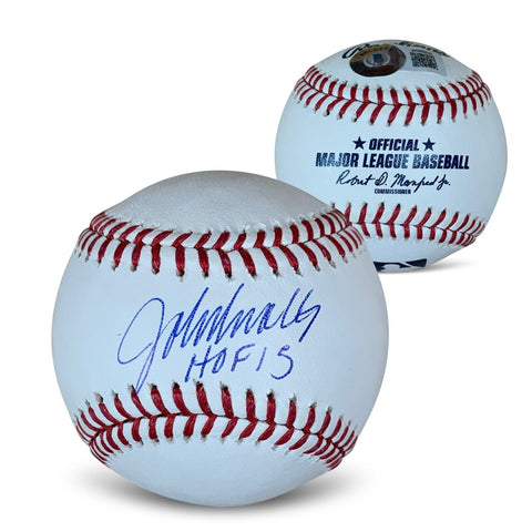 John Smoltz Autographed MLB Hall of Fame 2015 Signed Baseball Beckett COA