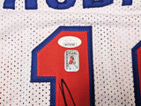 DETROIT PISTONS DENNIS RODMAN AUTOGRAPHED SIGNED WHITE JERSEY JSA STOCK #215731