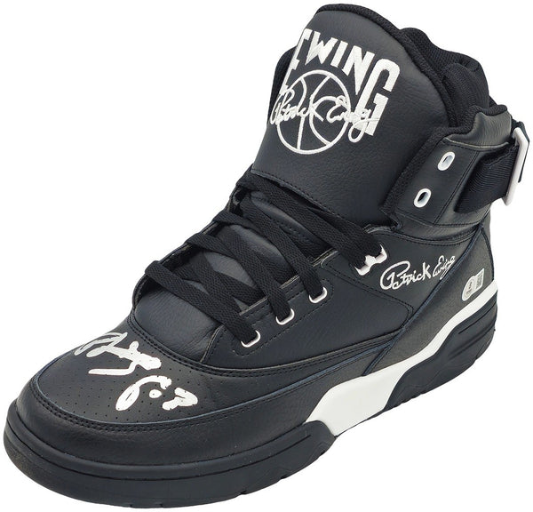 Patrick Ewing Signed Black Left Ewing Athletics HI Vintage Shoe BAS